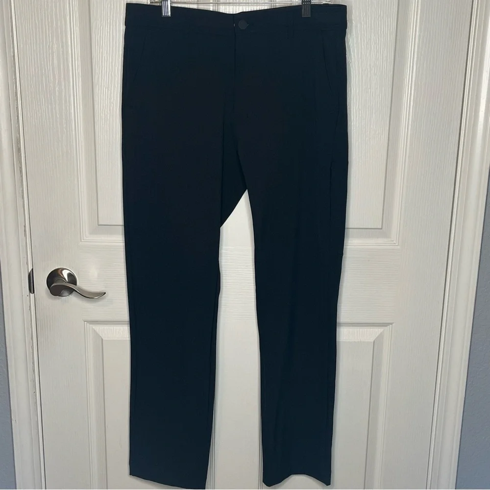Hurley Black Flat Front Pants Mens Sz 32 X 32 Straight Leg